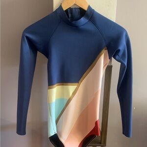 Rip Curl Blue and Gold Wetsuit 1mm